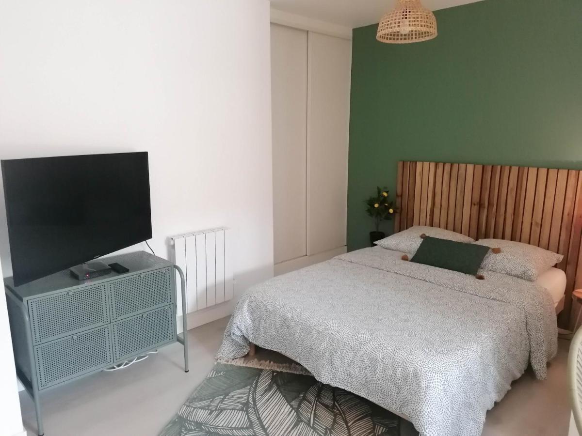 Le Studio Vert Climatise Situe 10 Min De Blaye Et De Sa Citadelle Lejlighed Eyrans-de Soudiac Eksteriør billede